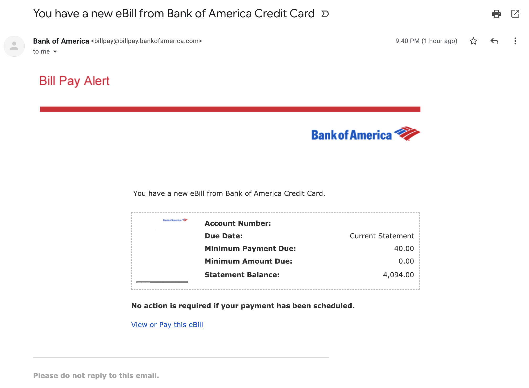 bank of america transaction statement fake